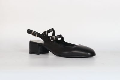 Babies Femme Reqins Rosewood Cuir Noir