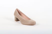 Ballerines à Talon Dorking 58786 Velours Taupe