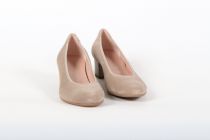 Ballerines à Talon Dorking 58786 Velours Taupe