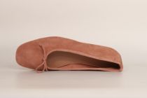 Ballerines Femme Reqins Harmony Cuir Velours Antic Rose