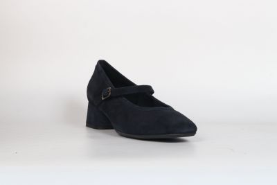 Ballerines Femme Reqins Kelly Cuir Velours marine