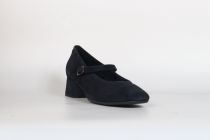 Ballerines Femme Reqins Kelly Cuir Velours marine