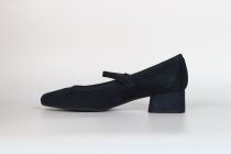 Ballerines Femme Reqins Kelly Cuir Velours marine