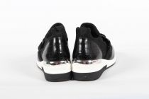 Baskets Basses Femme Iroko Crochet Lame Noir
