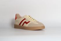 Baskets Femme Cuzima Beige / Rouge