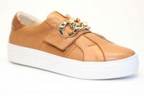 Baskets Femme Fugitive Mucia Cuir Gold (Camel)