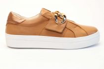 Baskets Femme Fugitive Mucia Cuir Gold (Camel)