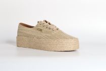Baskets Femme Les trop&eacute;ziennes Cosmic Beige Or