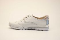 Baskets Femme Ottilia Espace V05 Cuir Blanc Cassé