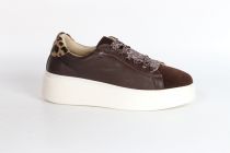 Baskets Femme STEP WAVE Suede Black