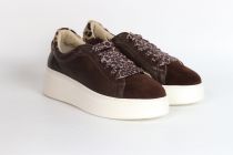 Baskets Femme STEP WAVE Suede Black