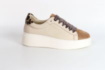 Baskets Femme STEP WAVE Suede Brown
