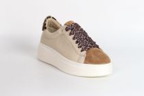 Baskets Femme STEP WAVE Suede Brown