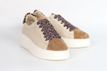 Baskets Femme STEP WAVE Suede Brown