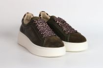 Baskets Femme STEP WAVE Suede Kaki