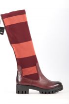 Bottes femme cavalières Tamaris 25600 Merlot Stripe