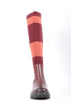 Bottes femme cavalières Tamaris 25600 Merlot Stripe