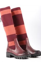 Bottes femme cavalières Tamaris 25600 Merlot Stripe