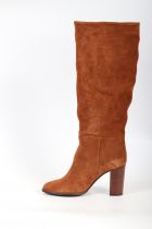 Bottes femme Elisa Lanci Camoscio-calf Tabaco Camel