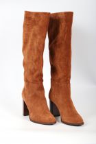 Bottes femme Elisa Lanci Camoscio-calf Tabaco Camel