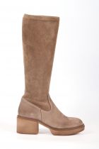 Bottes Femme Emanuele Craso 40-011 Velour Taupe Cervo jet Taupe