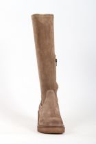 Bottes Femme Emanuele Craso 40-011 Velour Taupe Cervo jet Taupe