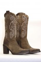 Bottes Femme Emanuele Crasto 5033TRS Velour Tortora