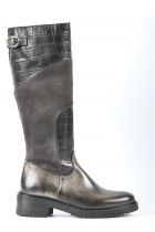 Bottes femme plates cavalières Emmanuele Crasto 1522 Gris (Grigio)