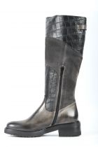 Bottes femme plates cavalières Emmanuele Crasto 1522 Gris (Grigio)