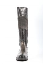 Bottes femme plates cavalières Emmanuele Crasto 1522 Gris (Grigio)