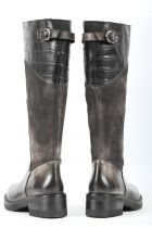 Bottes femme plates cavalières Emmanuele Crasto 1522 Gris (Grigio)