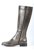 Bottes femme plates cavalières Emmanuele Crasto 2056 Taupe (Grigio)