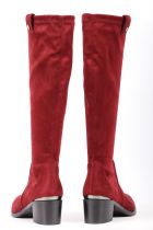 Bottes femme stretch Jb Martin Encre Velours Carmin