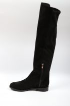 Bottes Genouillère femme Elisa Lanci 518-B972-FP Velours noir