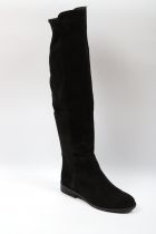 Bottes Genouillère femme Elisa Lanci 518-B972-FP Velours noir