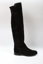 Bottes Genouillère femme Elisa Lanci 518-B972-FP Velours noir