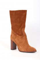 Bottines femme à talon Elisa Lanci Camel