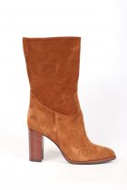 Bottines femme à talon Elisa Lanci Camel