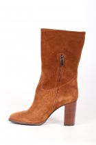 Bottines femme à talon Elisa Lanci Camel