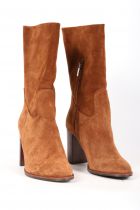 Bottines femme à talon Elisa Lanci Camel