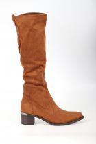 Bottines femme Adige 201-004 Stretch Tabaco Velours Camel