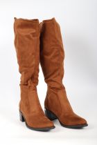 Bottines femme Adige 201-004 Stretch Tabaco Velours Camel