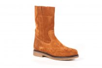 Bottines femme Aliwell Balzane Velours Cognac