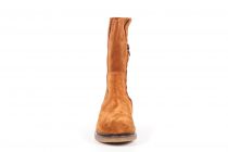 Bottines femme Aliwell Balzane Velours Cognac