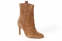 Bottines Femme Aliwell Bom Velours Camel