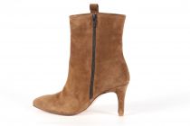 Bottines Femme Aliwell Bom Velours Camel