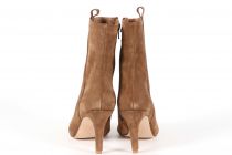 Bottines Femme Aliwell Bom Velours Camel