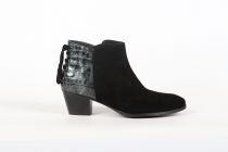 Bottines Femme BAXXO 20025 Ante/ Croco Patent Noir