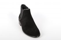 Bottines femme Baxxo Velours Noir/Étain