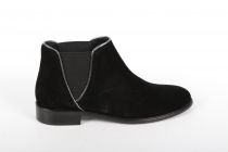 Bottines femme Baxxo Velours Noir/Étain